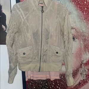 Converse Light Beige Bomber Jacket